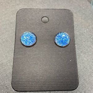 Faux druzy earrings
